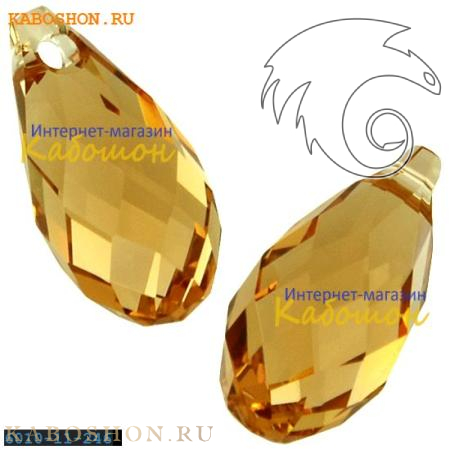 Swarovski Briolette 11х5,5 мм Light Colorado Topaz 6010-11-246