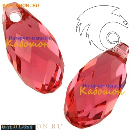 Swarovski Briolette 11х5,5 мм Indian Pink 6010-11-289