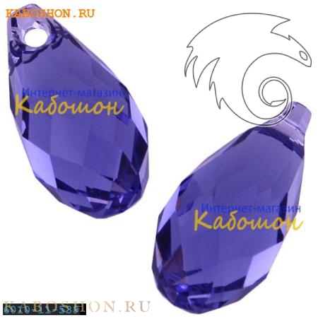 Swarovski Briolette 11х5,5 мм Tanzanite 6010-11-539