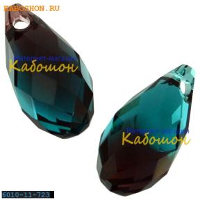 Swarovski Briolette 11х5,5 мм Burgundy-Blue Zircon Blend