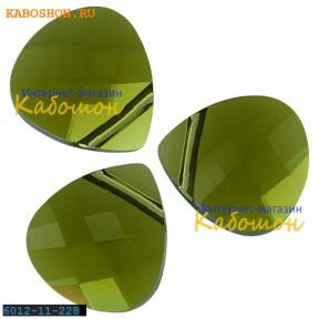 Swarovski Flat Briolette 11х10 мм Olivine