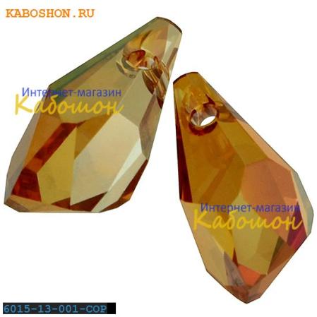 Swarovski Polygon Drop 13 мм Crystal Copper