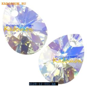 Swarovski Xilion Mini Pear Pendant 12 мм Crystal AB