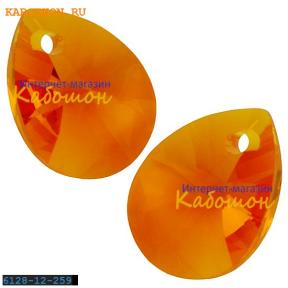 Swarovski Xilion Mini Pear Pendant 12 мм Tangerine