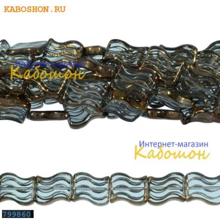 Бусины стеклянные 16х13 мм хрусталь