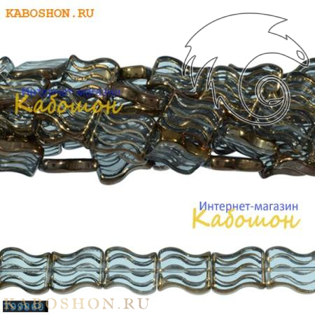 Бусины стеклянные 16х13 мм хрусталь 799860