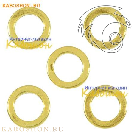Колечки 5х1 мм античное золото 80726