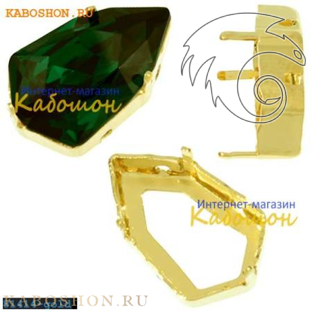 Оправа для Swarovski 4707 Slim Trilliant 13,6х8,6 мм золото 4707-13-S-81414-gold