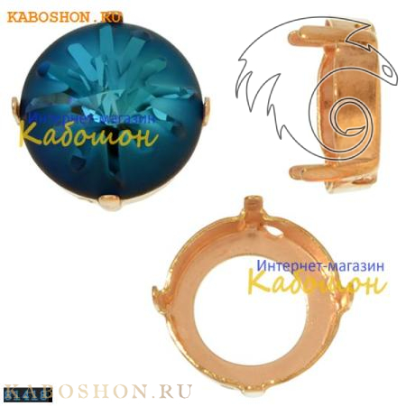 Оправа для Swarovski 1695 Sea Urchin round stone 14 мм томпак 1695-14-S-81418