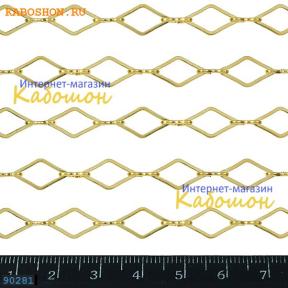 Цепочка 13х8 мм позолоченная (25 см)