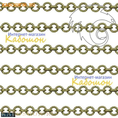 Цепочка 5х5 мм старинная бронза (25 см) 90293