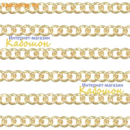 Цепочка 2,5 мм античное золото (25 см)