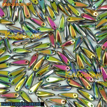 Glass Dagger 3х11 мм Crystal Vitrail Full
