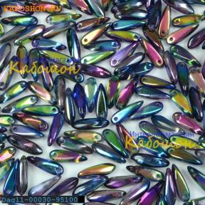 Glass Dagger 3х11 мм Crystal Magic Blue