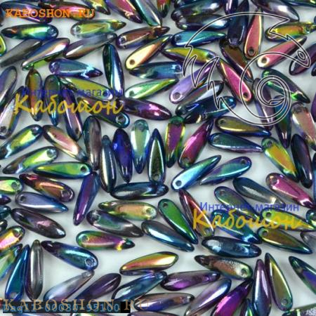 Glass Dagger 3х11 мм Crystal Magic Blue Dag11-00030-95100-1