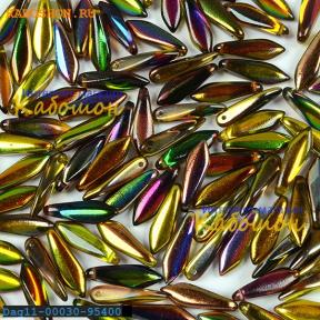 Glass Dagger 3х11 мм Crystal Magic Green