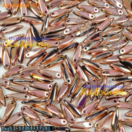 Glass Dagger 3х11 мм Jet Capri Rose Full Dag11-23980-27143-1
