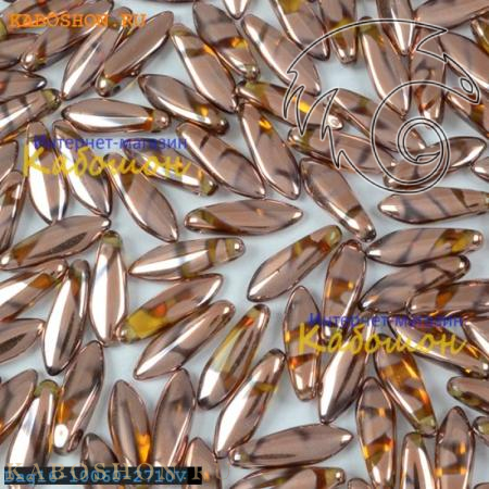Glass Dagger 5x16 мм Topaz Capri Gold Stripes Dag16-10060-2710V-1