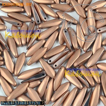 Glass Dagger 5х16 мм Jet Capri Gold Full Matted Dag16-23980-27170-1