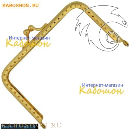 Фермуар прямоугольный 110х65 мм золото Ferm-10-gold