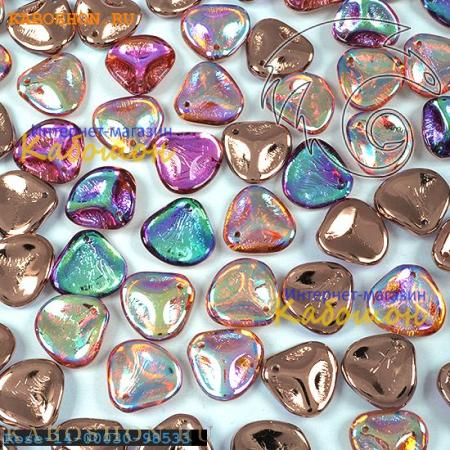 Rose Petal 14х13 мм Crystal Copper Rainbow Rose-14-00030-98533-1