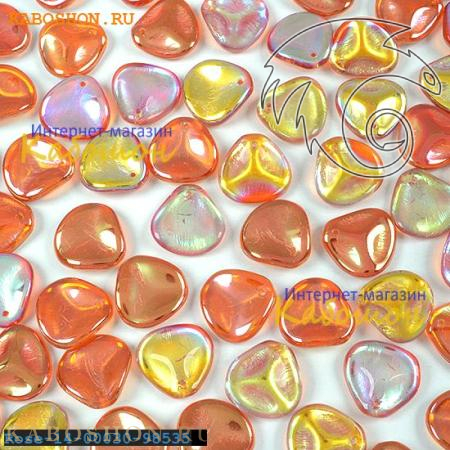 Rose Petal 14х13 мм Crystal Orange Rainbow Rose-14-00030-98535-1