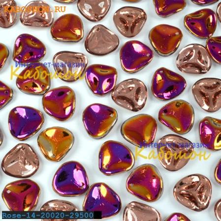 Rose Petal 14х13 мм Light Amethyst Sliperit