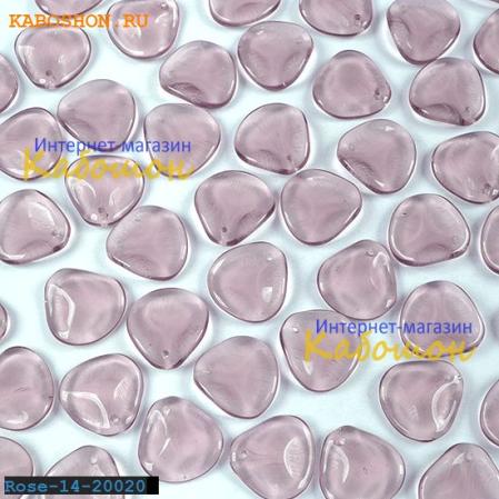 Rose Petal 14х13 мм Light Amethyst