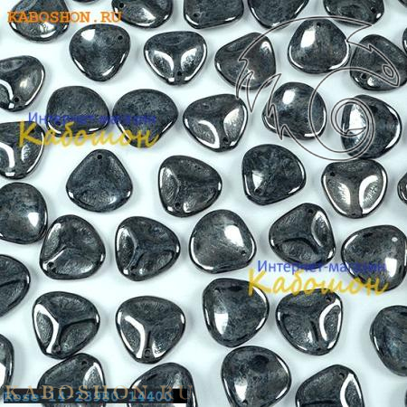 Rose Petal 14х13 мм Jet Hematite Rose-14-23980-14400-1