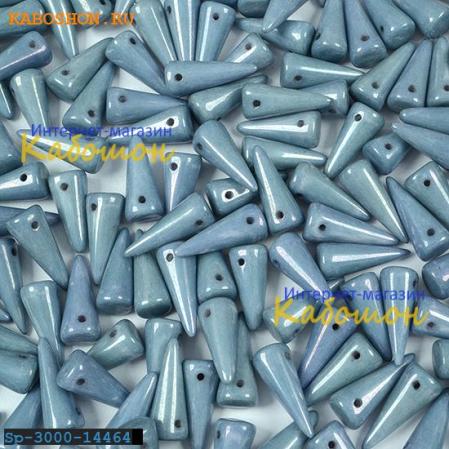 Spike 7х17 мм Chalk White Baby Blue Luster