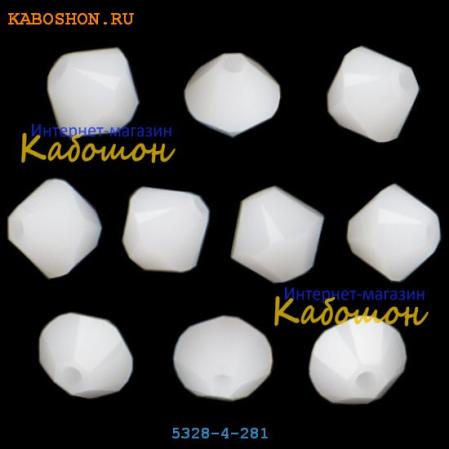 Swarovski Xilion beads 4 мм White Alabaster