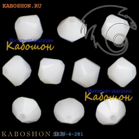 Swarovski Xilion beads 4 мм White Alabaster 5328-4-281