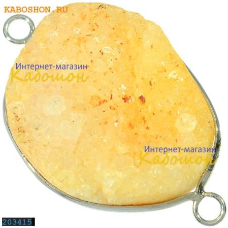 Подвеска-коннектор из тонированного кварца