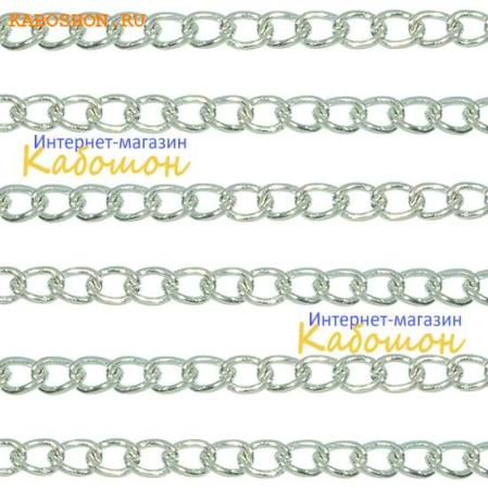 Цепочка 6х4,5 мм античное серебро (25 см)