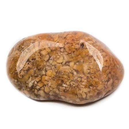 Агат моховый розовый XL