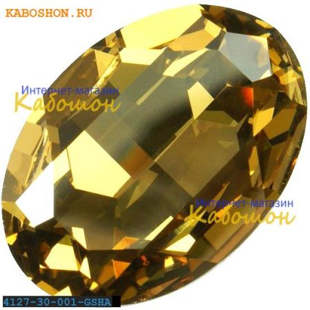 Swarovski Fancy stone 30x22 мм Crystal Golden Shadow