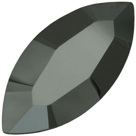 Swarovski Navette Fancy stone 15х7 мм Jet Hematite