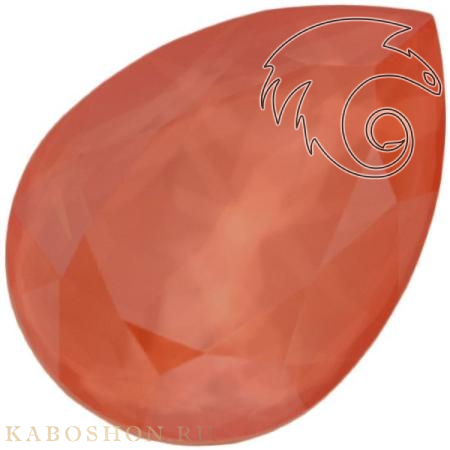 Swarovski Pear Fancy stone 14х10 мм Crystal Light Coral 4320-14-001-L116S