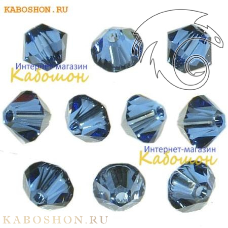 Swarovski Xilion beads 4 мм Sapphire Satin 5328-4-206SAT