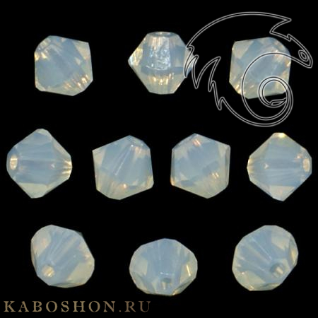 Swarovski Xilion beads 3 мм White Opal 5328-3-234