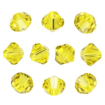 Swarovski Xilion beads 4 мм Citrine