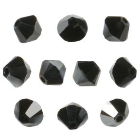 Swarovski Xilion beads 3 мм Jet Hematite