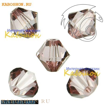 Swarovski Xilion beads 5 мм Crystal Antique Pink 5328-5-001-ANTP