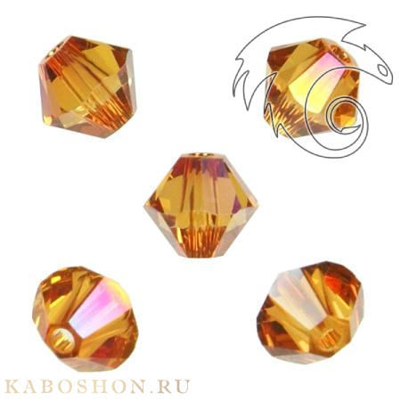 Swarovski Xilion beads 6 мм Crystal Astral Pink 5328-6-001-API