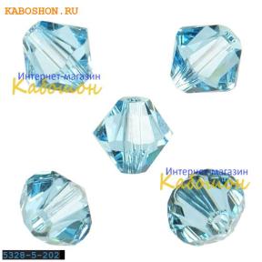 Swarovski Xilion beads 5 мм Aquamarine