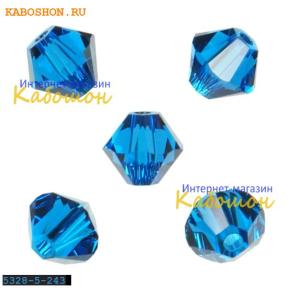 Swarovski Xilion beads 5 мм Capri Blue