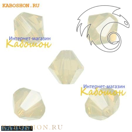 Swarovski Xilion beads 5 мм Sand Opal 5328-5-287