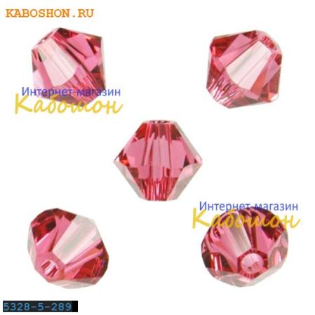 Swarovski Xilion beads 5 мм Indian Pink