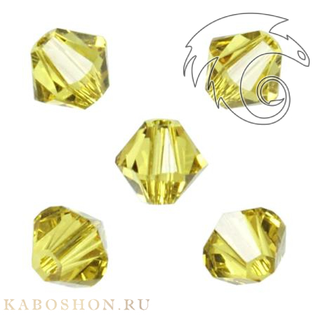 Swarovski Xilion beads 5 мм Lime 5328-5-385