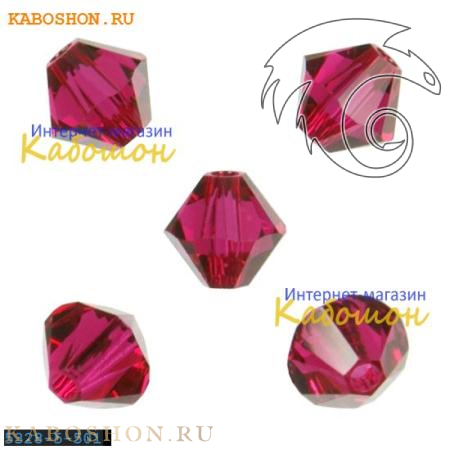 Swarovski Xilion beads 5 мм Ruby 5328-5-501